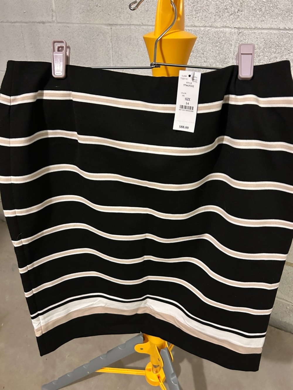 NWT White House Black Market Striped Skirt